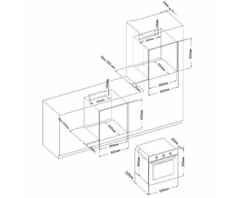 Духовой шкаф Evelux EO 635 PB Духовой шкаф Evelux EO 635 PB