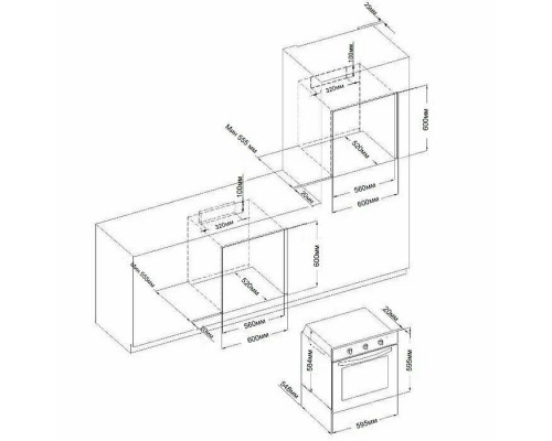 Духовой шкаф Evelux EO 635 PX