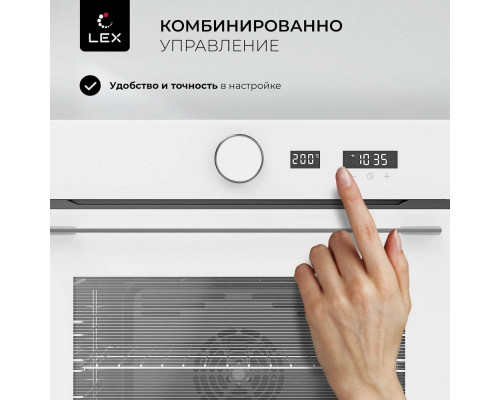Духовой шкаф Lex EDM 1001 ONE WH белый
