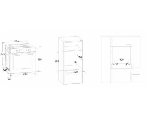 Духовой шкаф SIMFER B6EB16011 черный Духовой шкаф SIMFER B6EB16011 черный
