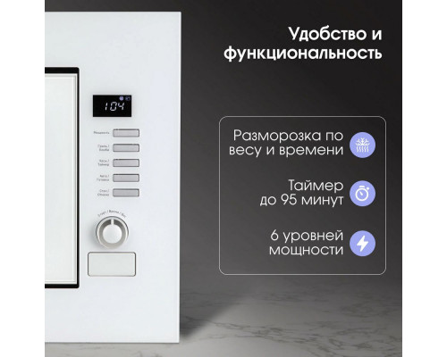 Встраиваемая микроволновая печь Zigmund & Shtain BMO 21 W Встраиваемая микроволновая печь Zigmund & Shtain BMO 21 W