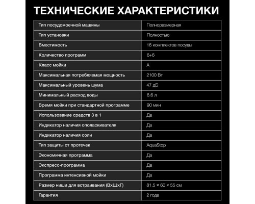 Встраиваемая посудомоечная машина Hyundai HBD 665 Встраиваемая посудомоечная машина Hyundai HBD 665