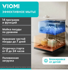 Встраиваемая посудомоечная машина Viomi VBDW161 черный