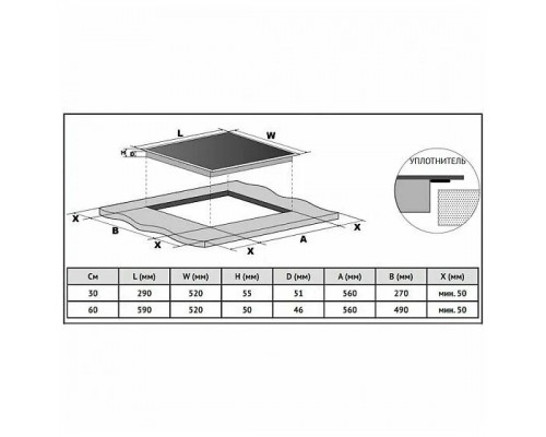 Варочная поверхность KORTING HK 62550 B Варочная поверхность KORTING HK 62550 B