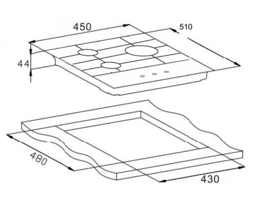 Варочная поверхность Weissgauff HGG 451 BGh Nano Glass Варочная поверхность Weissgauff HGG 451 BGh Nano Glass
