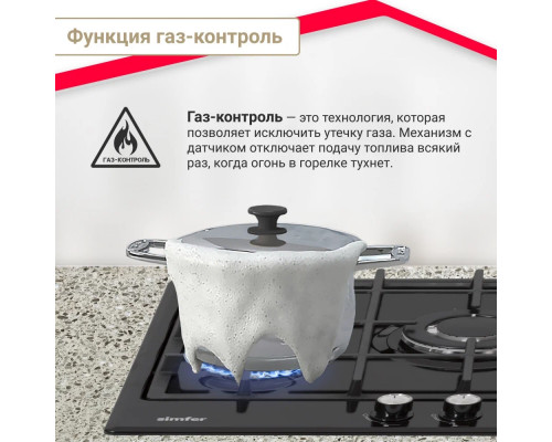Варочная поверхность Simfer H45V31B516 Варочная поверхность Simfer H45V31B516