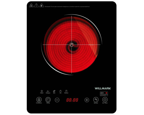 Настольная плита WILLMARK WCP-805BT черный Настольная плита WILLMARK WCP-805BT черный