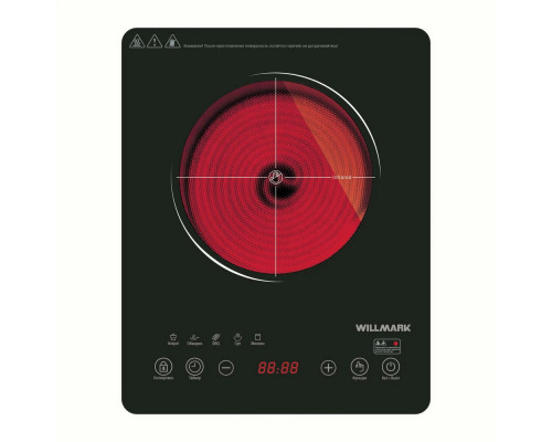 Настольная плита WILLMARK WCP-805BT черный Настольная плита WILLMARK WCP-805BT черный