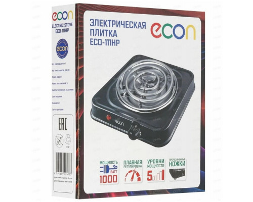 Настольная плита ECON ECO-111HP черный Настольная плита ECON ECO-111HP черный