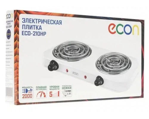 Настольная плита ECON ECO-210HP белый Настольная плита ECON ECO-210HP белый