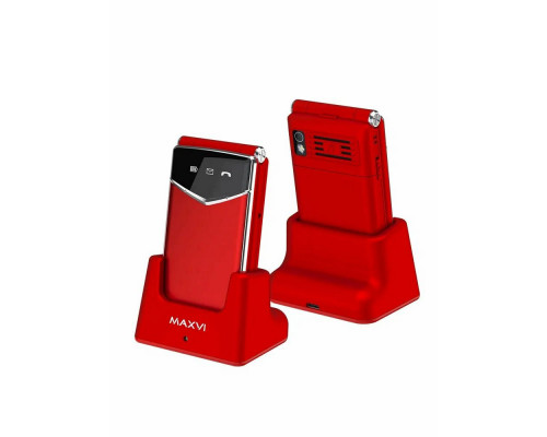 Мобильный телефон Maxvi E11ds красный-серебристый Мобильный телефон Maxvi E11ds красный-серебристый