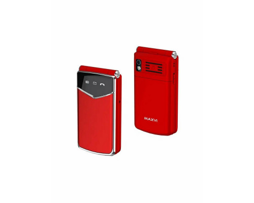Мобильный телефон Maxvi E11ds красный-серебристый Мобильный телефон Maxvi E11ds красный-серебристый
