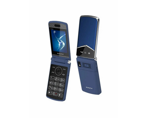 Мобильный телефон Maxvi E11ds синий-серебристый Мобильный телефон Maxvi E11ds синий-серебристый