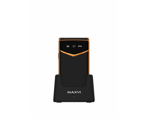 Мобильный телефон Maxvi E11ds черный-золотой Мобильный телефон Maxvi E11ds черный-золотой