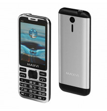 Мобильный телефон Maxvi X10 metallic silver