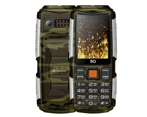 Мобильный телефон BQ 2430 Tank Power Camouflage+Silver