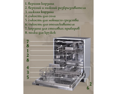 Встраиваемая посудомоечная машина ESPERANZA DWB603DAL01 X
