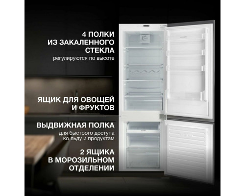 Встраиваемый холодильник Hyundai HBR 1782 Встраиваемый холодильник Hyundai HBR 1782