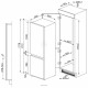 Встраиваемый холодильник SMEG C4173N1F