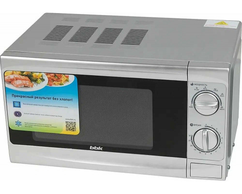 Микроволновая печь BBK 20MWS-707M/S серебристый Микроволновая печь BBK 20MWS-707M/S серебристый