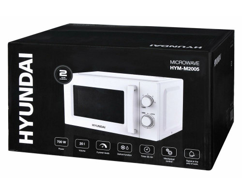 Микроволновая печь HYUNDAI HYM-M2005 белый