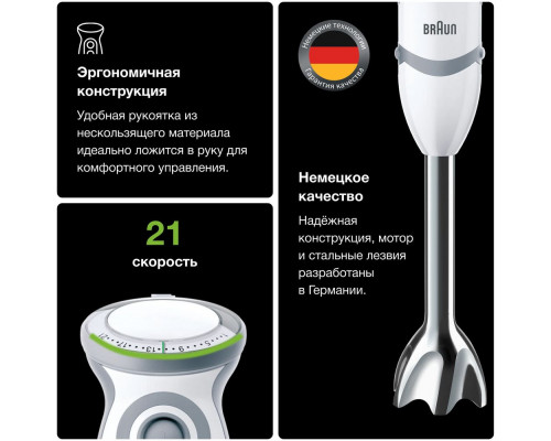 Блендер BRAUN MQ5245WH белый Блендер BRAUN MQ5245WH белый