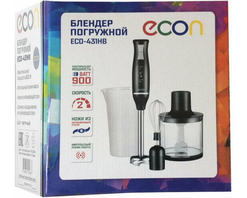 Блендер ECON ECO-431HB черный/серый