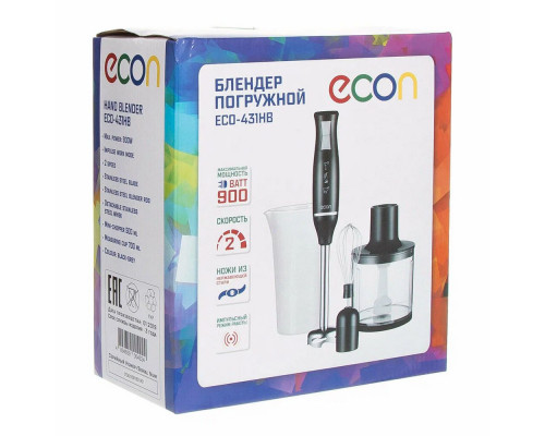 Блендер ECON ECO-431HB черный/серый