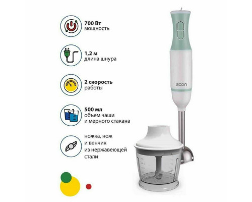 Блендер ECON ECO-432HB белый