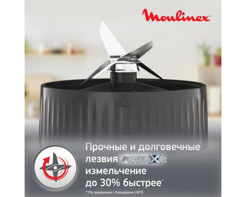 Блендер MOULINEX LM16L110 белый/черный Блендер MOULINEX LM16L110 белый/черный