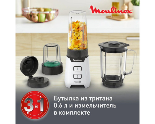 Блендер MOULINEX LM16L110 белый/черный Блендер MOULINEX LM16L110 белый/черный