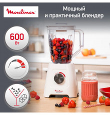 Блендер MOULINEX LM420110 белый