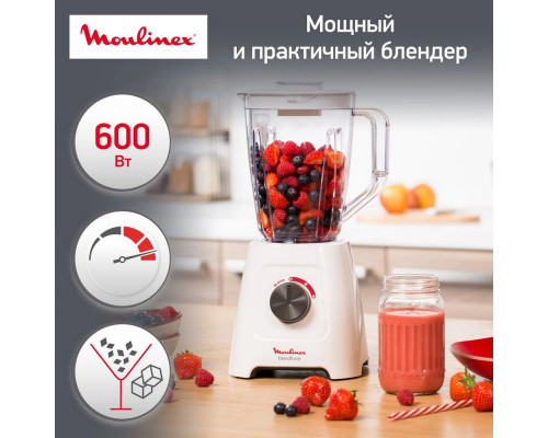Блендер MOULINEX LM420110 белый Блендер MOULINEX LM420110 белый
