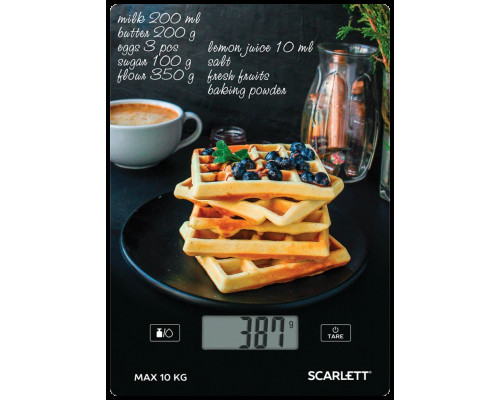Кухонные весы SCARLETT SC-KS57P75 черные Кухонные весы SCARLETT SC-KS57P75 черные