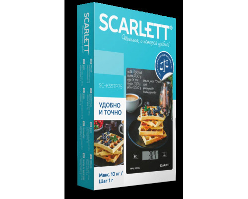 Кухонные весы SCARLETT SC-KS57P75 черные Кухонные весы SCARLETT SC-KS57P75 черные