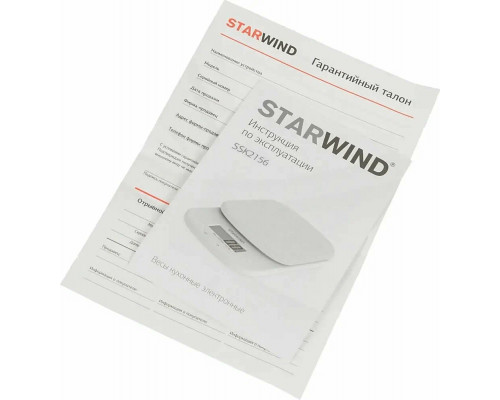 Кухонные весы STARWIND SSK2156 голубой Кухонные весы STARWIND SSK2156 голубой