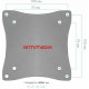 Кронштейн ARM MEDIA LCD-7101 серебристый
