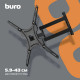 Кронштейн BURO FL4S черный