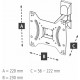 Кронштейн HAMA 00220821 черный