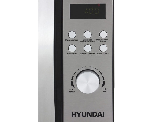 Микроволновая печь HYUNDAI HYM-D2071 серебристый/черный Микроволновая печь HYUNDAI HYM-D2071 серебристый/черный