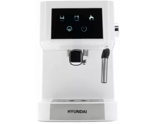Кофеварка HYUNDAI HEM-3203 белый/серебристый