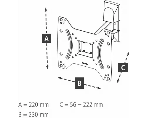 Кронштейн HAMA 00220821 черный