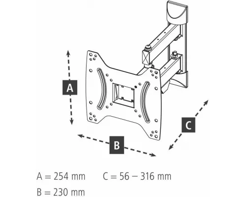 Кронштейн HAMA 00220822 черный