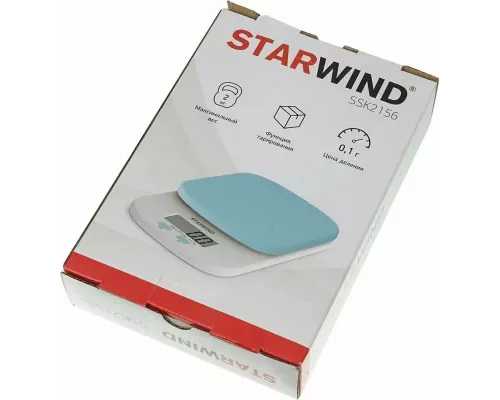 Кухонные весы STARWIND SSK2156 голубой