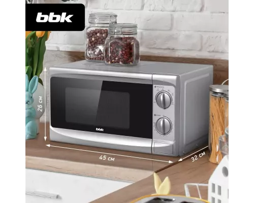 Микроволновая печь BBK 20MWS-707M/S серебристый