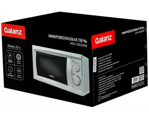 Микроволновая печь GALANZ MOS-2002MW белый