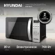 Микроволновая печь HYUNDAI HYM-D2071 серебристый/черный