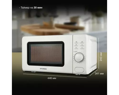Микроволновая печь HYUNDAI HYM-D3035 белый