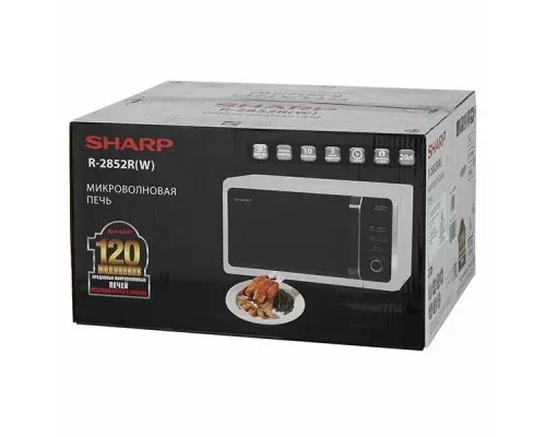 Микроволновая печь SHARP R2852RW белый/черный
