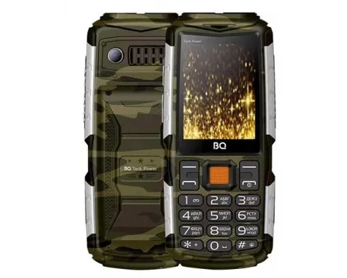 Мобильный телефон BQ 2430 Tank Power Camouflage+Silver